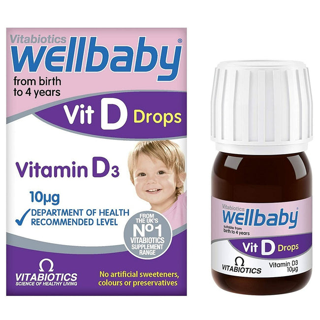 Vitabiotics Wellbaby Vitamin D Drops witamina D w kroplach 30ml