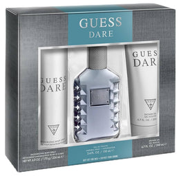 Guess Dare for Men zestaw woda toaletowa spray 100ml + żel pod prysznic 200ml + dezodorant spray 226ml