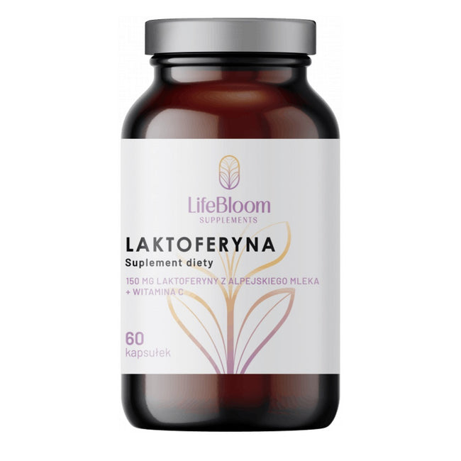 LifeBloom Laktoferyna 150mg suplement diety 60 kapsułek