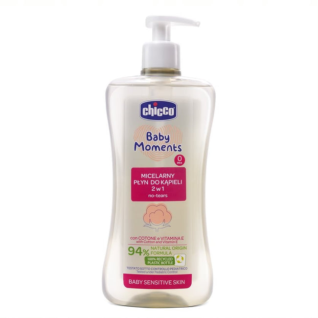 Chicco Baby Moments micelarny płyn do kąpieli 2w1 0m+ 500ml