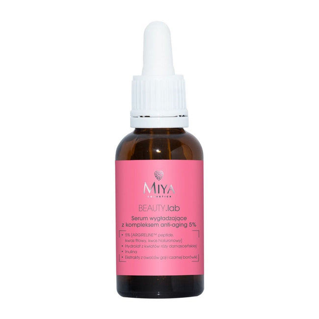 Miya Cosmetics BEAUTY Lab serum wygładzające z kompleksem anti-aging 5% 30ml