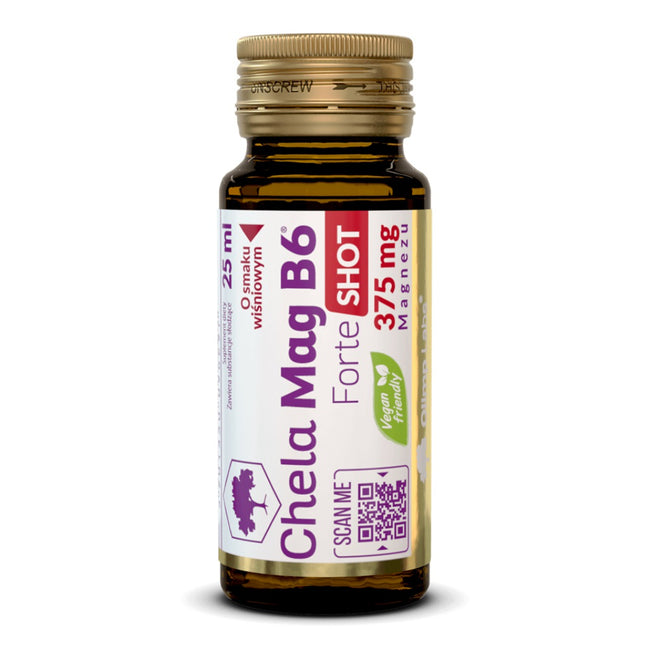 Olimp Labs Chela-Mag B6 Forte Shot suplement diety smak wiśniowy 25ml