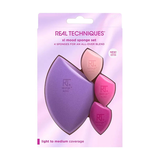 Real Techniques Afterglow XL Mood Sponge Set zestaw gąbek do makijażu 4szt.