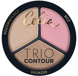 Celia Trio Contour zestaw do konturowania twarzy w pudrze