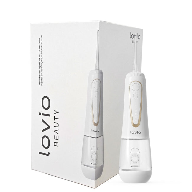 Lovio Beauty HydroJet PRO irygator do zębów Biały LVWF124WH + 8 końcówek