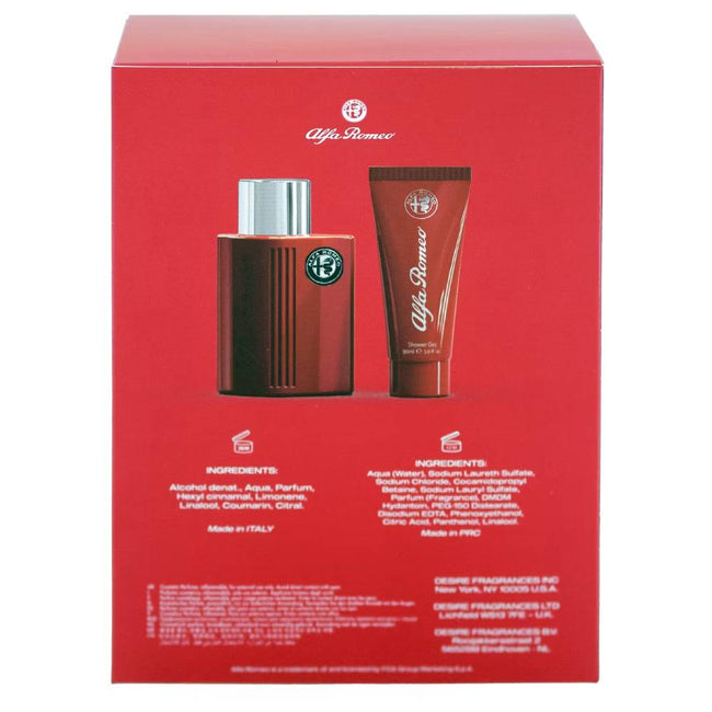 Alfa Romeo Red zestaw woda toaletowa spray 125ml + żel pod prysznic 90ml