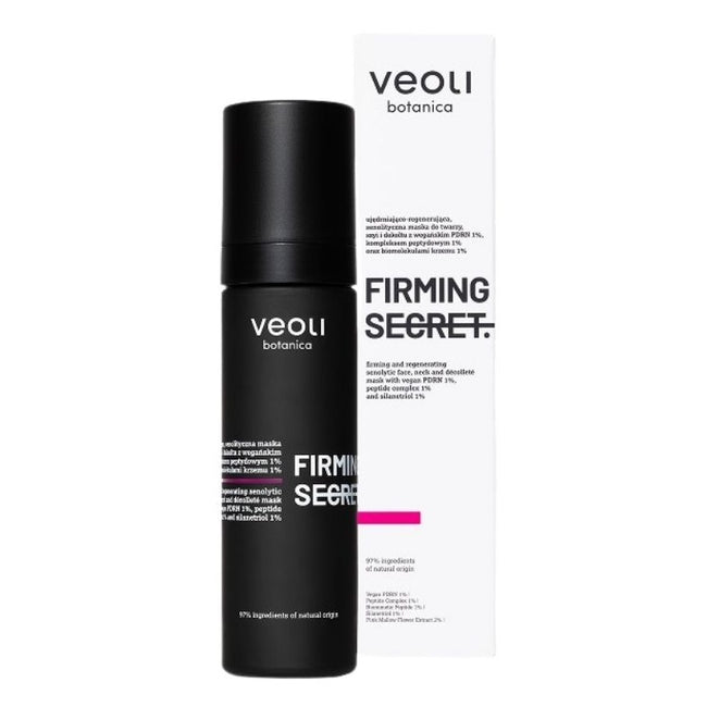 Veoli Botanica Firming Secret ujędrniająco-regenerująca senolityczna maska do twarzy szyi i dekoltu 50ml