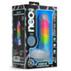 Blush Neo Elite Rainbow Rave dildo świecące w ciemności 16.5cm
