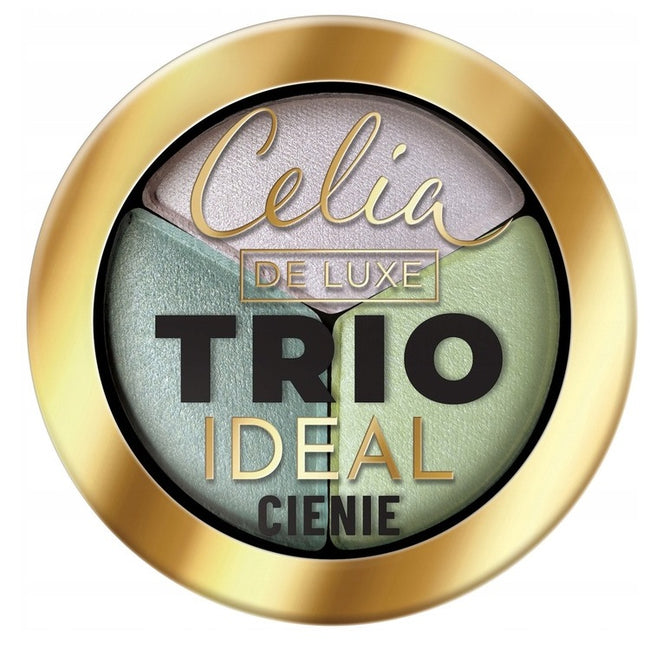 Celia De Luxe Trio Ideal prasowane cienie do powiek 302 4g