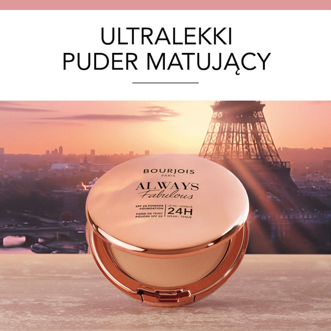 Bourjois Always Fabulous matujący puder w kompakcie z filtrem SPF20