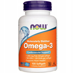 Now Foods Omega-3 1000mg suplement diety 100 kapsułek