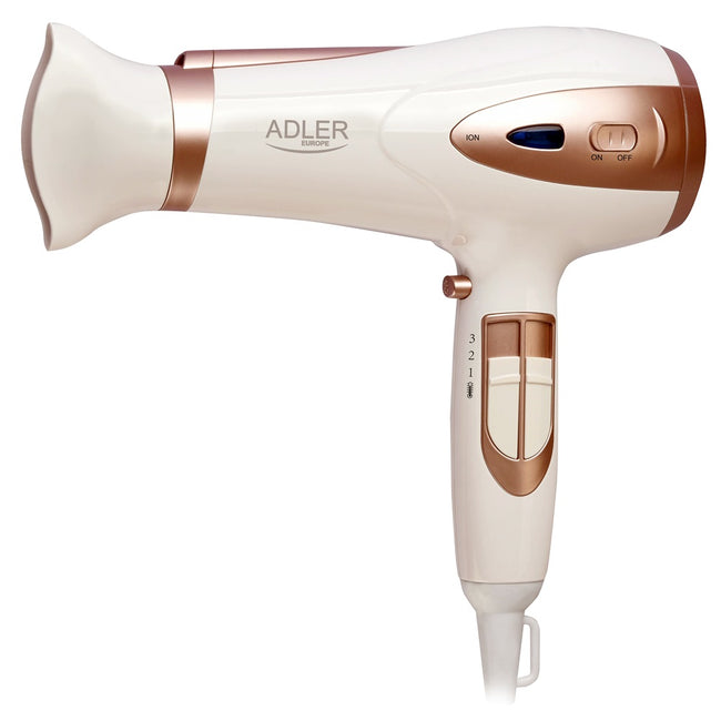 Adler Suszarka do włosów z dyfuzorem 2200W ION AD 2248 Biała