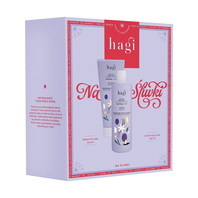 Hagi Na Śliwki zestaw balsam do ciała 200ml + żel do mycia ciała 300ml