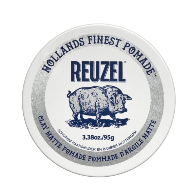 Reuzel Hollands Finest Pomade Clay Matte Pomade matująca glinka do włosów na bazie wody 95g