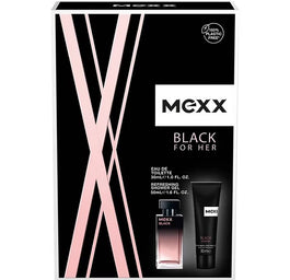 Mexx Black For Her zestaw woda toaletowa spray 30ml + żel pod prysznic 50ml