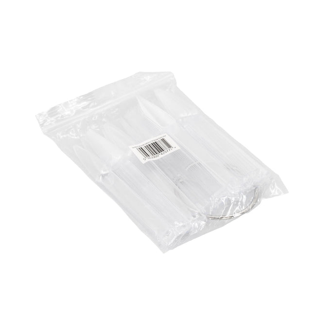 Excellent PRO Sharp Clear transparentny wzornik brylok w kształcie szpica 50szt