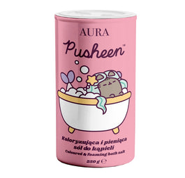 Pusheen Coloured & Foaming Bath Salt koloryzująca i pieniąca sól do kąpieli 250g