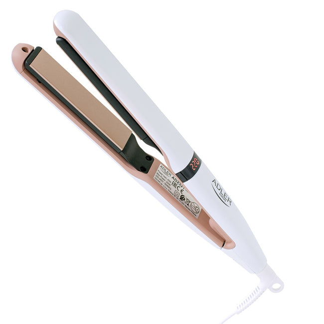 Adler Prostownica ceramiczna z kontrolą temperatury AD 2321 Perłowa biel