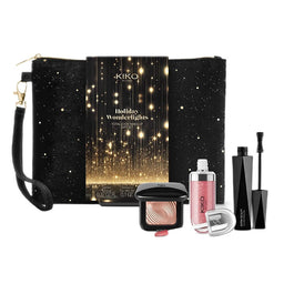 KIKO Milano Holiday Wonderlights Total Look Make Up Gift Set zestaw metaliczny cień do powiek 3g + tusz do rzęs 11ml + błyszczyk do ust 6.5ml