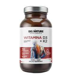 Big Nature Witamina D3 + K2 suplement diety 150 kapsułek