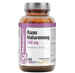 Pharmovit Kwas hialuronowy 200 mg suplement diety 60 kapsułek