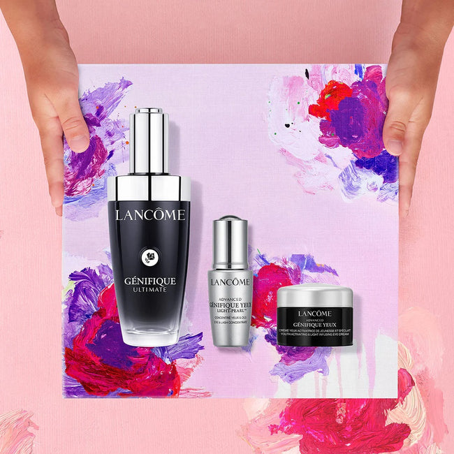 Lancome Genifique zestaw serum do twarzy 50ml + krem pod oczy 5ml + serum pod oczy 5ml