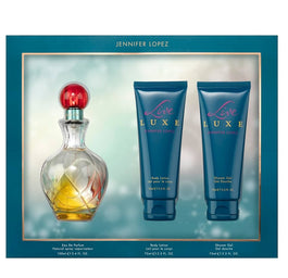 Jennifer Lopez Live Luxe zestaw woda perfumowana spray 100ml + balsam do ciała 75ml + żel pod prysznic 75ml