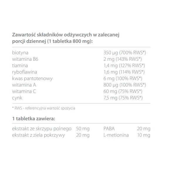 Skrzypovita 1x dziennie suplement diety 42 tabletki powlekane