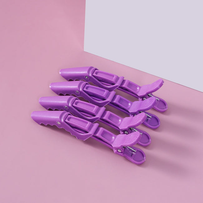 Sister Young Lara klipsy fryzjerskie do włosów Violet 4szt