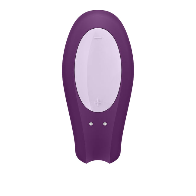 Satisfyer Double Joy Partner Vibrator wibrator dla par sterowany aplikacją Violet
