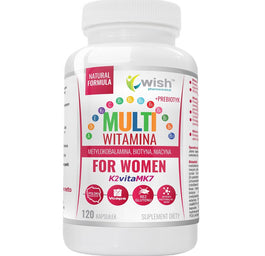 WISH Pharmaceutical Multiwitamina + Prebiotyk For Women suplement diety 120 kapsułek