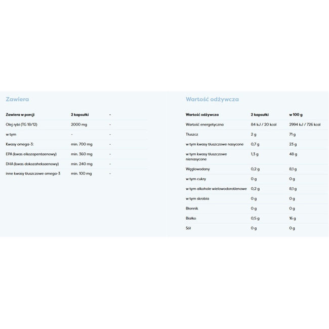 Osavi Omega-3 Olej Rybi 1000mg suplement diety 60 kapsułek