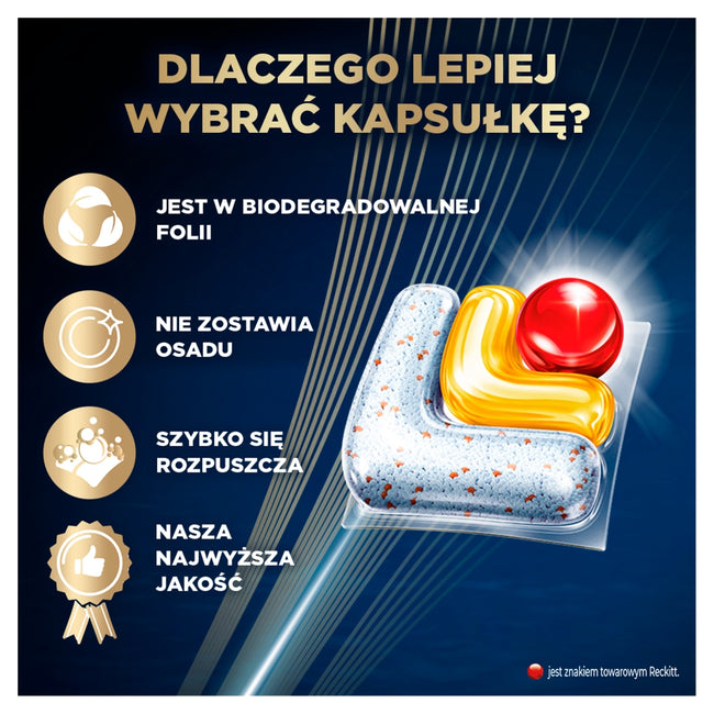 Finish Ultimate Plus Lemon kapsułki do mycia naczyń w zmywarce 36szt