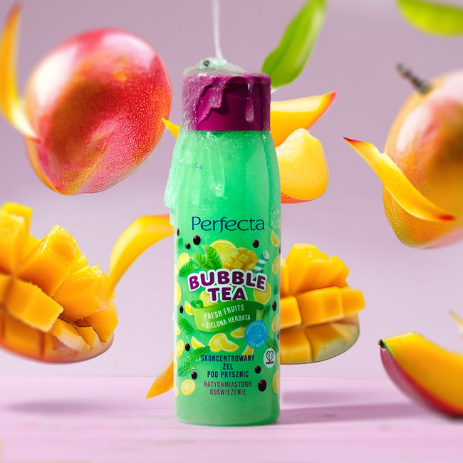Perfecta Bubble Tea skoncentrowany żel pod prysznic Fresh Fruits + Zielona Herbata 400ml