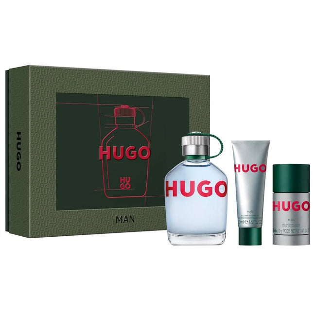 Hugo Boss Hugo Man zestaw woda toaletowa spray 125ml + dezodorant sztyft 75ml + żel pod prysznic 50ml
