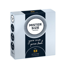 Mister Size Condoms prezerwatywy dopasowane do rozmiaru 53mm 3szt.