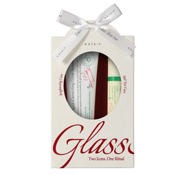 AXIS-Y Glass Skin Duo zestaw Dark Spot Correcting Glow Serum rozjaśniające serum do twarzy 50ml + Vegan Collagen Eye Serum kolagenowe serum pod oczy 10ml