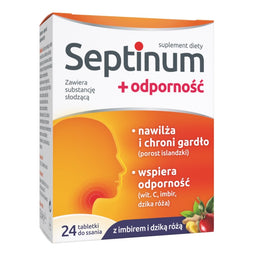 Septinum Septinum + odporność suplement diety 24 tabletki do ssania