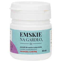 Ziołolek Emskie na gardło o smaku porzeczkowym 30 pastylek