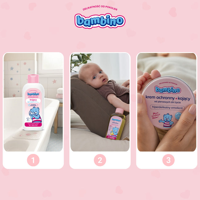 Bambino Kojący żel 2w1 do mycia ciała i włosów 400ml