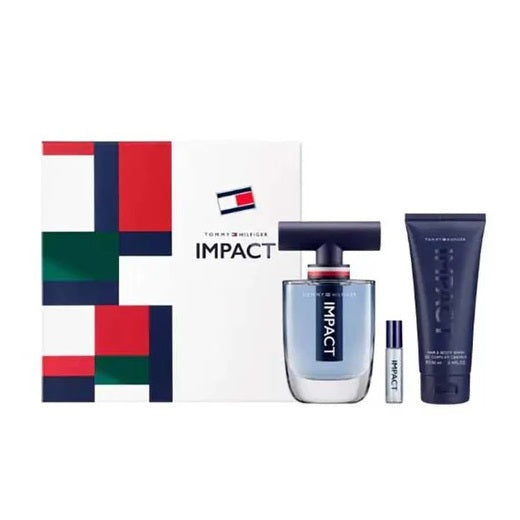 Tommy Hilfiger Impact zestaw woda toaletowa spray 100ml + żel pod prysznic 100ml + miniatura wody toaletowej 4ml