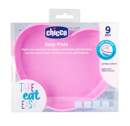 Chicco Talerz silikonowy serce Girl