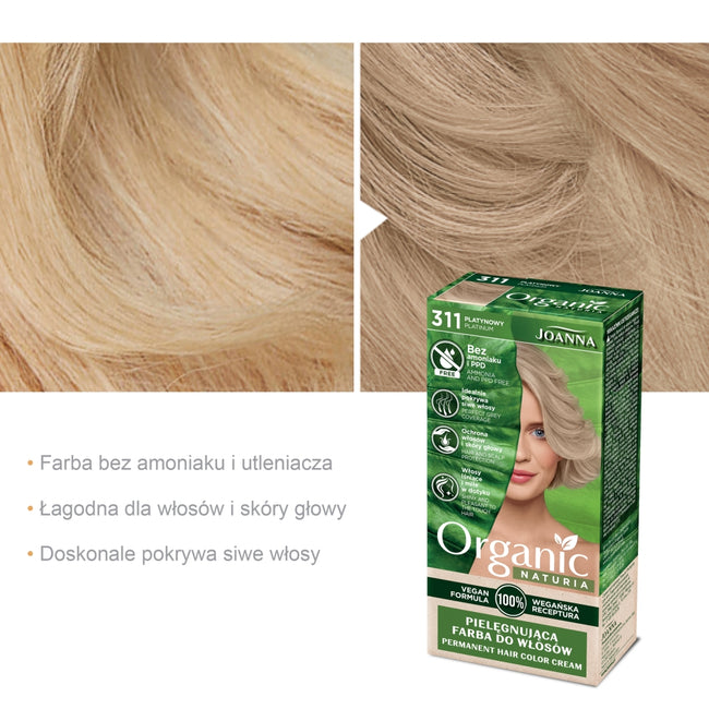 Joanna Naturia Organic pielęgnująca farba do włosów