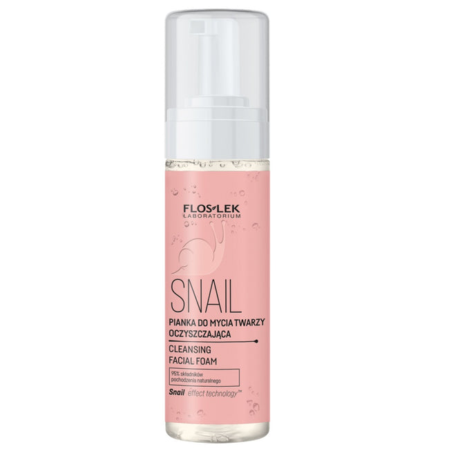 Floslek Snail pianka do mycia twarzy oczyszczająca 160ml