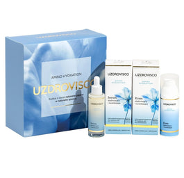 UZDROVISCO Amino Hydration zestaw krem ujędrniający 50ml + serum ujędrniające 30ml