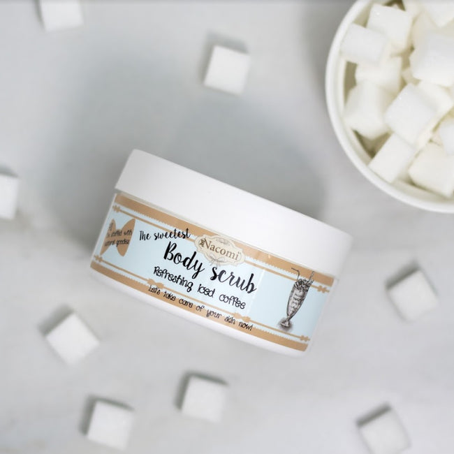 Nacomi Cukrowy peeling do ciała odświeżająca mrożona kawa 125g