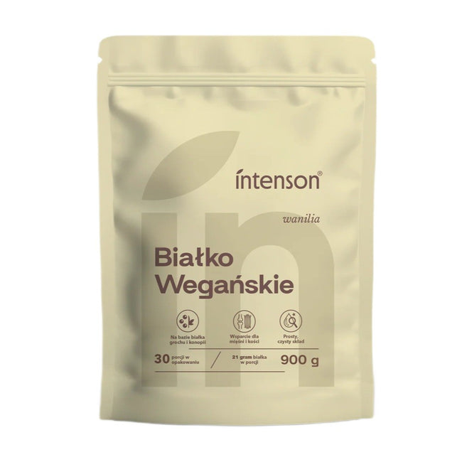 Intenson Białko Wegańskie o smaku waniliowym 900g