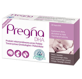 Pregna DHA suplement diety dla kobiet w ciąży i karmiących piersią 30 kapsułek