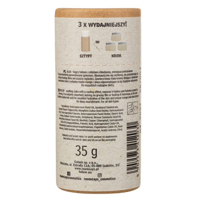 ROOMCAYS Kojący balsam po goleniu w sztyfcie 35g