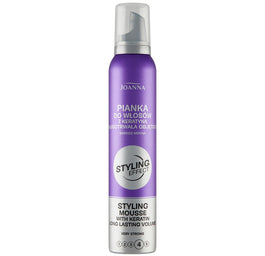 Joanna Styling Effect pianka do włosów z keratyną bardzo mocna 150ml